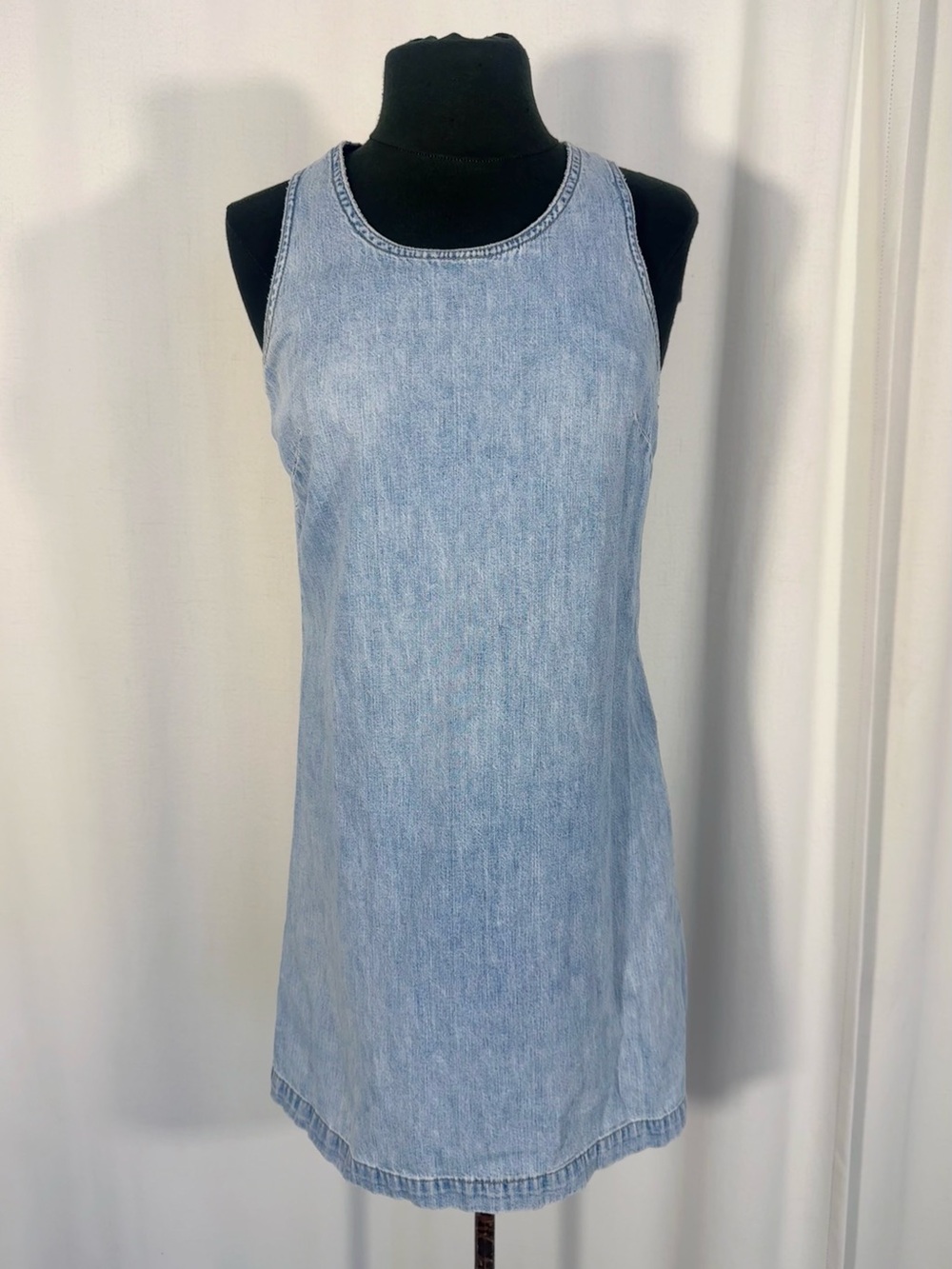 Vintage 90s Express Bleus Denim Mini Dress